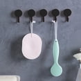 thumbnail image 1 of 5-Pack Adhesive Wall Hooks For Bathroom And Kitchen - No-Drill Damage- Installation - Strong Adhesive 360 Rotation - Ideal For Hanging Towels Utensils, 1 of 6