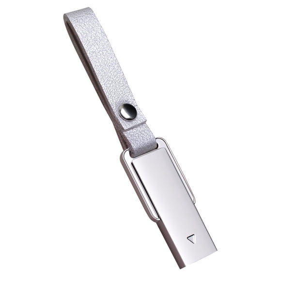 64GB USB 3.0 Metal Flash Drive - Silver Portable Memory Stick with Plug-and-Play Functionality, Durable Metal Casing, Water-Resistant Design, Compact Size (3.7x1.2x0.45cm) for Data Storage of Videos,