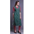thumbnail image 3 of Bimba Kurti Droite en Rayonne Slub à Manches 3/4 Tunique Imprimée Haut Vêtements d'Été, 3 of 6