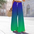 thumbnail image 2 of Sentmoon Stretch Active Pants for Women Drawstring High Waist Womens Sweat Pants with Pockets Loose Wide Leg Gradient Color Breathable Travel Pants for Women on Plane for Traveling, 2 of 7