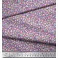thumbnail image 2 of Soimoi polyester Crepe Fabric Flower Artistic Printed Craft Fabric by the Yard 52 Inch Wide, 2 of 3