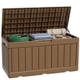 thumbnail image 2 of Homall 82 Gallon Outdoor Storage in Resin Deck Box Lockable Deck Box, Brown, 2 of 8