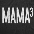 thumbnail image 2 of Womens Mama Cubed T Shirt Funny Math Nerdy Mother's Day Cute Tee for Mom Of Three (Heather Black) - L, 2 of 3