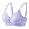 thumbnail image 1 of Clearance Sale 2025 Bra Ladies Summer Solid Color Non Non Rim Thin Cotton Gathering Underwear Bra, 1 of 2