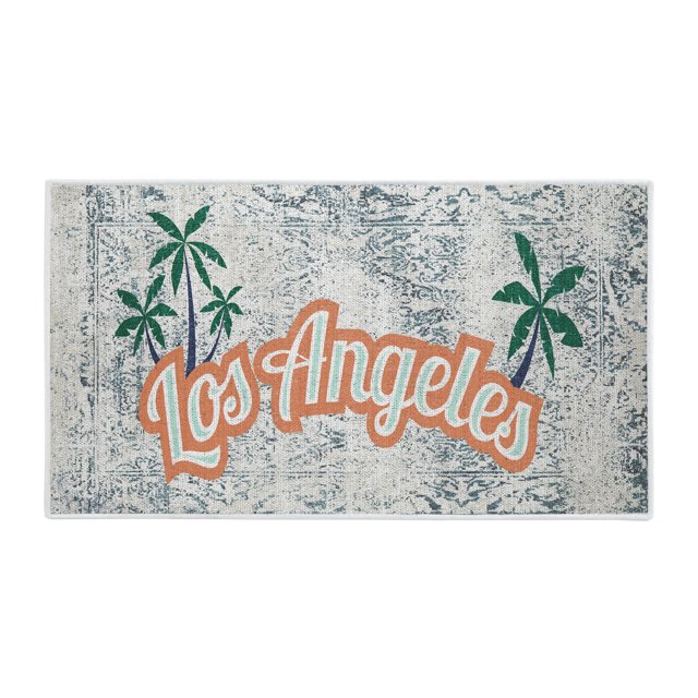 Tapis de Zone Ultra-Minces Antidérapants Lavables Polyvalents 24 x 44 Pouces Tapis de Sol