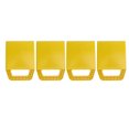 thumbnail image 3 of 4 Pcs Coussinet de Prise pour VR Empêcher les Vérins de s'Enfoncer Antidérapant Résistant aux Intempéries Bloc de Prise de Nivellement pour Caravane Roulotte Remorque Jaune, 3 of 14