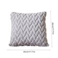 thumbnail image 3 of Embroidered Three-dimensional Leaf Throw Pillow Solid Color Soft Bedside Office Pillow Lumbar Pillow Cushion Cover Sofa Throw Pillow, 3 of 6