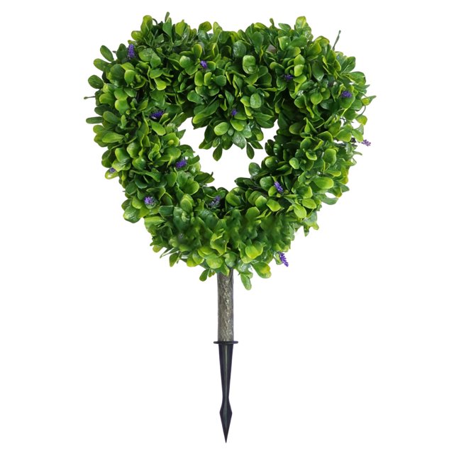 Heart Shaped Pruning Decorative Garden Stake Plastic Weather Resistant Stable Design Low Maintenance for Valentine'S Day Patio Wedding