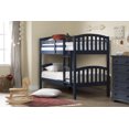 thumbnail image 4 of South Shore, Summer Breeze collection, Solid Wood Twin Bunk Beds Bleu marin, 4 of 9