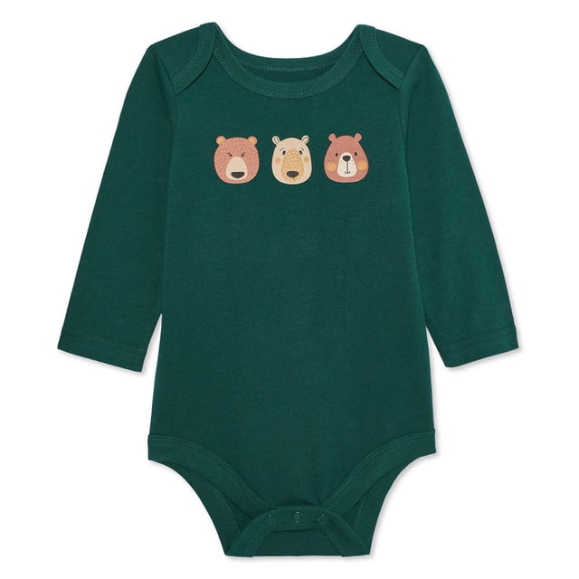 Cache-couche à manches longues avec imprimé graphique George pour bébés garçons