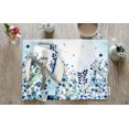 thumbnail image 2 of Vargottam Napperons - Napperon pour Table à Manger, Ensemble de 4 - Serviette en Coton Imprimée et Réversible - Napperons d'Intérieur pour Table de Maison et de Cuisine - Fleurs Aquarelle (Bleu), 2 of 5