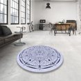 thumbnail image 4 of Ahgly Company Tapis d'Intérieur Lavables en Machine Rectangle Bleu Lavande Transitionnel, 8' x 10', 4 of 7