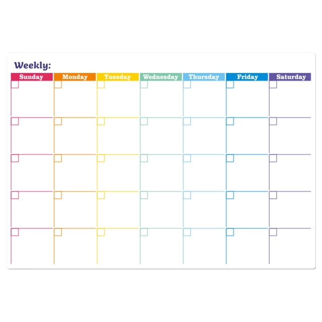 Magnetic Monthly Refrigerator Schedule | Custom Erasable Message Board | PET Whiteboard | Soft Writable Surface | 30x43cm | Family & Office Organization Tool