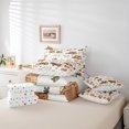 thumbnail image 4 of Ensemble de Literie Mignon avec Vache de Dessin Animé, Format Simple pour Enfants, Ensembles de Literie Camions de Ferme, Pois Réversible, 7 Pcs, 4 of 5