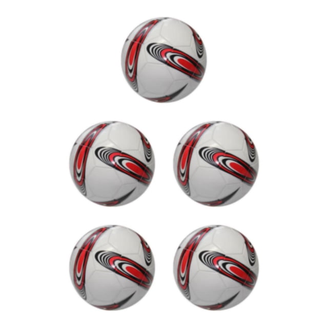 relayinert Long Service Life Soccer Ball For Football Middle School And Training 2 White 5Set