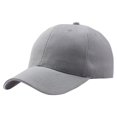 thumbnail image 1 of Cotton Baseball Cap Neutral Summer Visor Hat Outdoor Man Woman Cap Accessories  Gray, 1 of 10