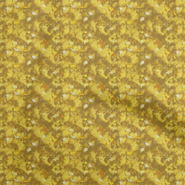 oneOone Velvet Yellow Fabric Asian Tie & Dye Sewing Craft Projects Fabric Prints By Yard 58 Inch Wide