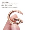 thumbnail image 4 of Unique Bargains 36x25x5.5mm Round Zinc Alloy Spring Gate O Ring Snap Clip Buckle, Rose Gold 10 Pack, 4 of 5