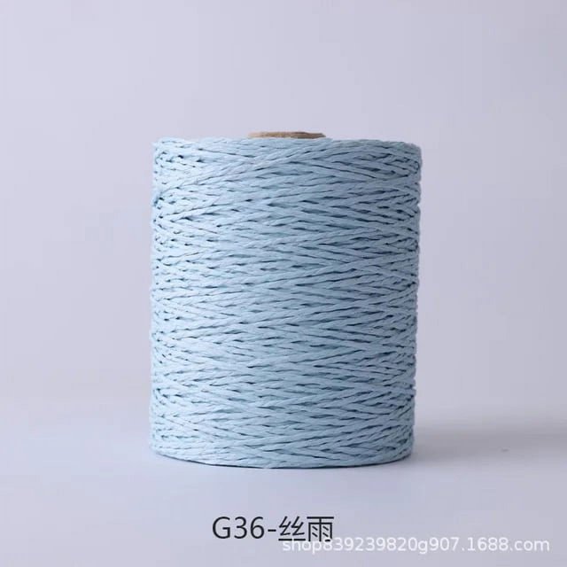 280 Meter Colorful Threads Natural Raffia Straw Yarn for Bag Handbag Cushion Basket Hat Knitting Material Crochet Yarn Handcraft