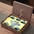 thumbnail image 1 of Cagogo Ice Crackle Glaze Ceramic Tea Set, Traditional Chinese Gongfu Teapot Set with 6 Cups, Handcrafted Crackle Glaze Teapot and Cups, Complete Ceramic Tea Set Gift Box for Home Office Tea, 1 of 6