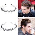 thumbnail image 2 of Man Hair Hoop, 6 Styles Non Slip Metal Portable Practical 6Pcs Hair Band  For Skincare For Gym, 2 of 7