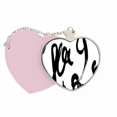 thumbnail image 1 of Brushwork Graphic Sense Texture Mirror Travel Purse Makeup Heart Pink, 1 of 4