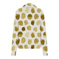 thumbnail image 4 of 2023 Chandail en Molleton de Mode pour Femmes 50 % de Rabais Liquidation Chandails en Molleton Décontractés Sans Capuche Mode Manches Longues Imprimé Demi-Fermeture à Glissière Col à Capuche, 4 of 4