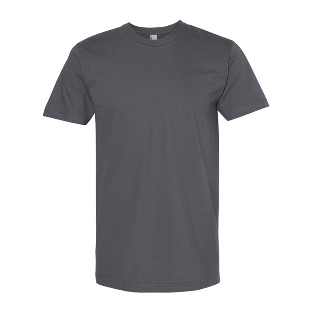 American Apparel T-Shirt en Jersey Fin, 2TG, Asphalte