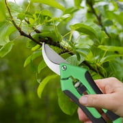 Antqov Garden Pruning Shears Stainless Steel Blades Handheld Pruners Save Effort Easy To Work Pulley Lever -pruners Bypass Pruning Shears for Your Garden, Steel Pruner