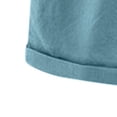 thumbnail image 5 of Timegard Shorts for Women Plus Size Cotton Linen Elastic Waist Drawstring Ruched Casual Loose Shorts, 5 of 5