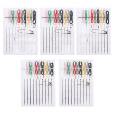 SHISUYAN 5 Packs Disposable Sewing Kit Sewing Thread Portable Multifunctional Sewing Needle Thread Embroidery Cross Stitch Tools with Storage Case for Outdoor Travel Hotel
