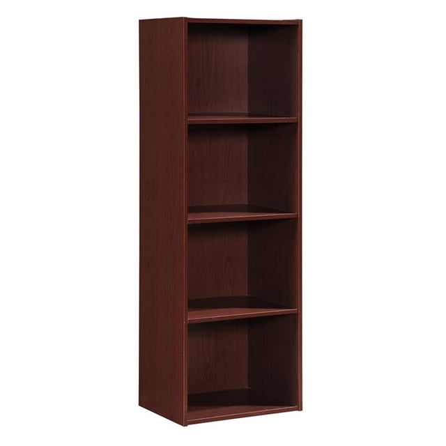 Pemberley Row Engineered Wood Mahogany Bookcase Rectangular Multipurpose 47.36" Unassembled