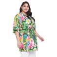 thumbnail image 4 of Women's Kimono Cardigan Floral Print Drawstring Open Front Loose Top Summer, 4 of 7