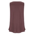 thumbnail image 5 of Timegard Plus Size Tank Tops for Women Round Neck Casual Workout Tops Solid Color Sports Shirts, 5 of 5