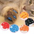 thumbnail image 1 of Flmtop 20Pcs Soft Pet Dog Cats Kitten Paw Claws Control Nail Caps Covers Pet Accessories Orange, 1 of 9