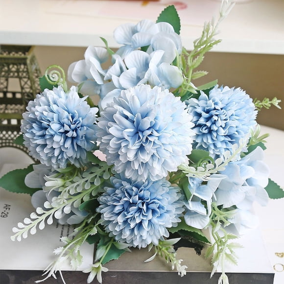 HOZADOIE Décoration Fausses Fleurs Maison Belles Fleurs Artificielles en Soie Fausses Fleurs Mariage Valentines Bouquet Déco Nuptiale
