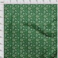 thumbnail image 4 of oneOone Velvet Green Fabric English Breakfast Sewing Craft Projects Fabric Prints By Yard 58 Inch Wide, 4 of 5