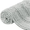 thumbnail image 1 of CHUN YI Anti-slip Bathroom Mat Absorbent Plush Polyester, 16"x24", Light Gray, 1 of 6