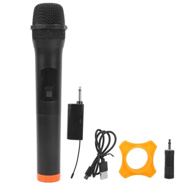Microphone Sans Fil Karaoké Métal Portatif pour Maison Conférence KTV Performance sur Scène