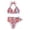Red, variant on Women's Personality Fashion Comfortable Hot Striped Print Solid Color V Cut Bikini Bottoms for Women Bikini Wax Strips Sensitive Skin High Waist Thong Bikini Bikini Set Women's Bikini Bottoms