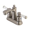 thumbnail image 1 of Kingston Brass FB7628DPL 4 in. Paris Centerset Lavatory Faucet, Brushed Nickel, 1 of 1