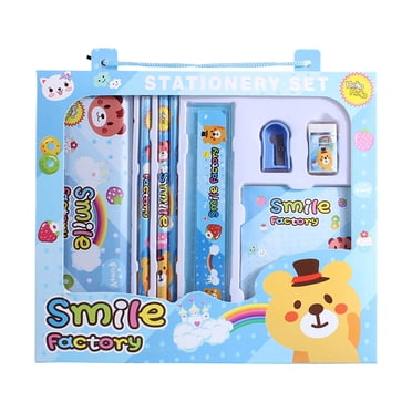Iumwxz stationary Opening Season Stationery Set Elementary School Students Learning Supplies Children's Stationery Office supplies Plastic Today Discount