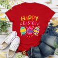thumbnail image 1 of EGNMCR Chemises de Pâques pour Femmes Chemises Imprimé de Pâques Femmes Joyeuses Pâques Imprimé Manches Courtes Hauts Blouse T-Shirt T-Shirt pour Femmes, 1 of 5