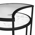 thumbnail image 2 of Mr. Kate Moon Phases Nesting End Tables, White Marble/Glass, 2 of 9
