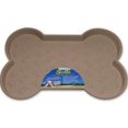thumbnail image 1 of Loving Pets Products LP7350 Bella Spill-Proof Bone Shaped Pet Mat - Tan, 1 of 1