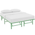 thumbnail image 1 of Modway Horizon Replaces Box Spring-Folding Metal Mattress Bed Frame, Queen, Green, 1 of 2