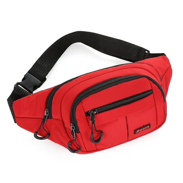 U-115 Red Crossbody Running Bag Large Storage Capacity Comfortable Fit With Adjustable Strap For Active Lifestyle #14442