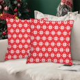 thumbnail image 4 of Amzcrzy Literie, Couvre-Lits, Courtepointes et Ensembles, Housses d'Oreiller de Noël 18x18 Pouces Ensemble d'Oreillers Décoratifs Sapin de Noël Rouges Décoration d'Hiver de Noël pour Maison Canapé Chambre Taie d'Oreiller, 4 of 6
