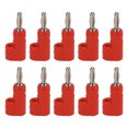 thumbnail image 2 of Banana 10Pcs/Set 4mm Solderless Banana Plug Stackable Open Screw 30V AC-60V DC Maximum 24A for Electronics Industrial Equipment, 2 of 7