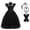 Dress+Accessory, variant on HAWEE Wednesday Addams Costume Girls Addams Dress, Addams Costumes Halloween Cosplay Party Dress 4-13Y